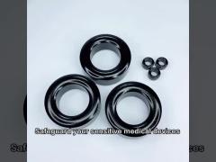 Black Magnetic Ferrite Rings Around Cables 40.6X15X27.4mm