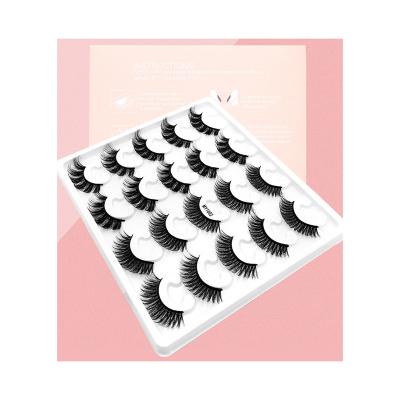 China New Type 10 Pairs Animal Hair Magnetic Waterproof False Eyelashes Attractive Price False Eyelashes for sale