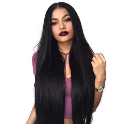 China Medium Wave Size Silky Straight Wigs For Women Color Brazilian Full Lace Wig Human Hair Wigs for sale