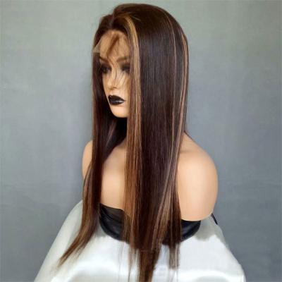 China Straight Human Fake Long Hair Freebie Brown Wiggles for sale