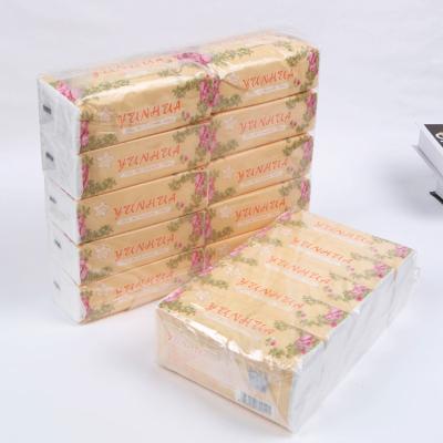 China Custom Logo White 3 Ply Toilet Paper Pouch Printed Tissue Paper 10 Bags No Flavor for sale