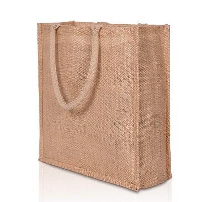 China 100% eco-friendly natural hessian recycled hessian sack customs printed wholesale mini hessian tote bag for purchase for sale