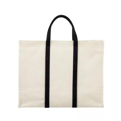 China Kids Cotton Canvas Canvas Shopping Tote Bag Promotion Personalized Custom Folding Handled Long Handle for sale