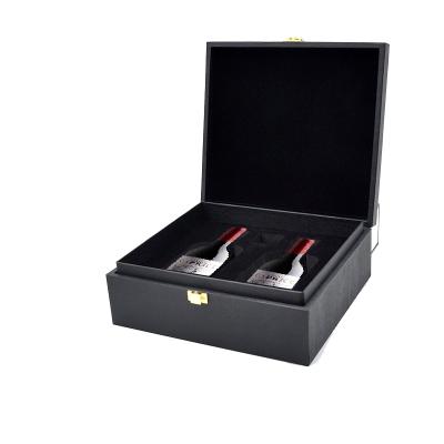 China High-end Luxury Paper Box Recycled Champagne OEM Cardboard Wine Bottle Creative Gift Packaging Custom Food Materials for sale