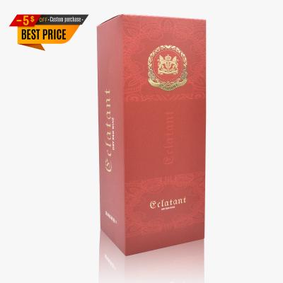 China Recycled Materials Sublimation Wooden Wedding Wine Gift Box Custom Packaging With Black EVA Insert Packaging Boxes for sale