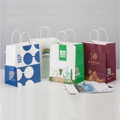 China Handmade Custom Cheap Price Luxury Famous Brand Gift Custom Printed Shopping Paper Bag With Your Own Logo for sale