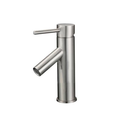 China Haijun Sanitary Ware Factory Modern Single Handle Water Metered Taps Bathroom Basin Faucets for sale