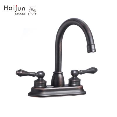 China Haijun Luxury Upc Gooseneck Pull Down Three Holes The Basin Faucet Mixer Tap Mixer Taps for sale