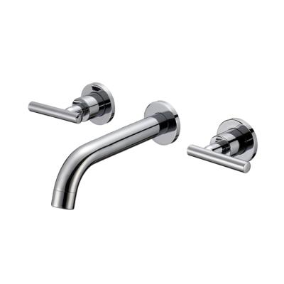 China Haijun 3 Hole Watermark Australian Tub Faucet Metered Wall Mounted Mixer Tap for sale