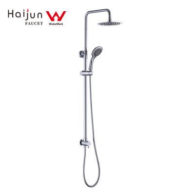 China With Slide Bar Watermark Wels Brass Single Handle Rain Bath Shower Mixer Faucet Set for sale