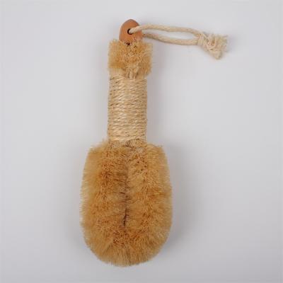 China All Natural Premium All Natural Spa Sisal Dry Skin Brush Sisal Fiber Bath Sweep Natural Exfoliating Body Brush for sale