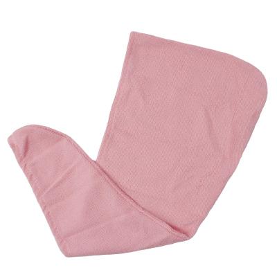 China QUICK DRY OEM Customized Pink High Absorption Hair Drying Hat Turban Wrap Soft Microfiber Hair Towels For Hair for sale