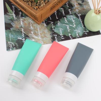 China Flip Top Sealed Silicone Empty Package Bottle Lotion Silicone Travel Top Selling Bottles Travel Perfumes for sale