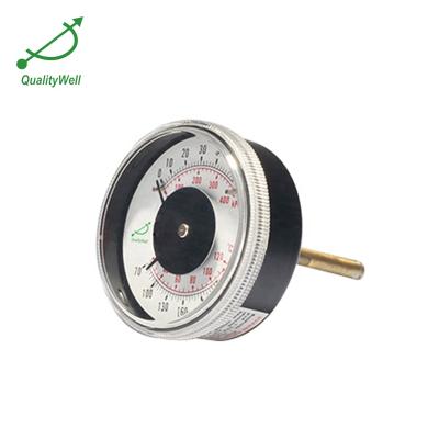 China Dial 72mm Pressure and Temperature Meter Steam Boiler Pressure Gauge for sale