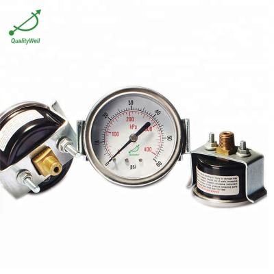 China 2.5 Inch Panel Mount Pressure Gauge With U Flange 2.5