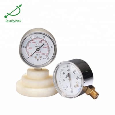 China All 304 stainless steel/all 316 stainless steel/black steel wholesale natural lpg gas low pressure gauge for sale