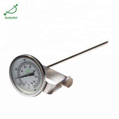 China All Stainless Steel 304 Hot Sale Probe Bimetal Kitchen Thermometer BBQ Thermometers for sale