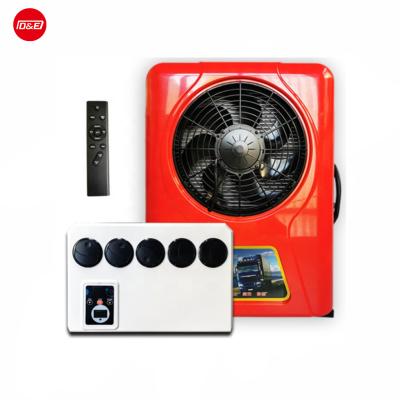 China 12V 24V Electric DC Split Parking Air Conditioner For Truck Tractor Cabin Universal Customized for sale