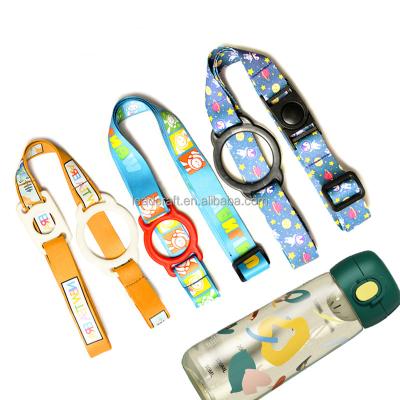 China Promotional Gift Custom Water Cup Bottle Holder Shot Glass Adjustable Strap Lanyard with logo for sale