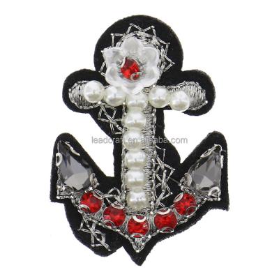 China Washable Custom Your Own Jewel Patches Embroidery Custom Name Logo Embroidered Iron On  Patch For Clothing for sale