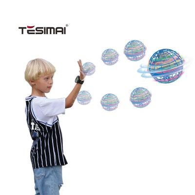 China Direct Sales Popular Rotary Hover Led Aerial Vehicle Child Toys Creative Flying Spinner Toy Ball for sale