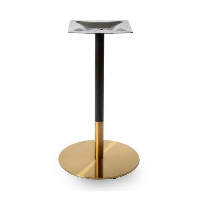 China Chuangdi table base brass chrome gold with round base and tube for sale