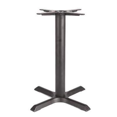 China Chuangdi Cross Table Base Simple Black For Dining Table for sale