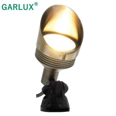 China LANDSCAPE 12/24v 8w COB Led Spike Light Brass Garden Spot Light for sale