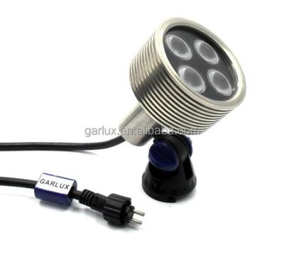 China Led Brass Nickel Plated Underwater Light Garden Flood Lights Saltwater Pool Light for sale