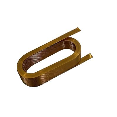 China Customized Design Accepted Youhui Flat Copper Coil Vertical Type Customized Fixed Ferrite Magnet Core Inductors With CopperFlat Copper Coil for sale