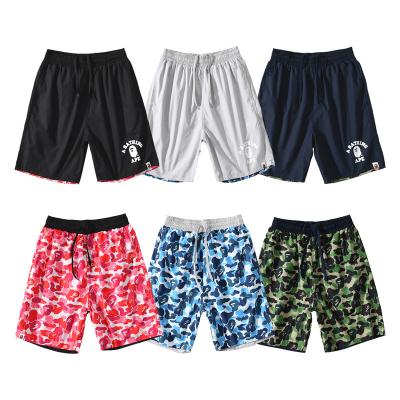 China Anti-wrinkle 2020 summer BAPE shark head reversible shorts camouflage ab wear shores for men for sale