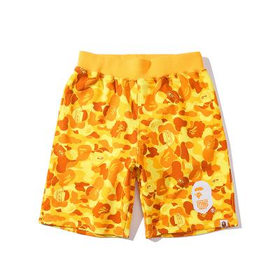 China 2020 Summer Hot Sale BAPE Yellow Camouflage Men's Sports Shorts Anti-Wrinkle for sale