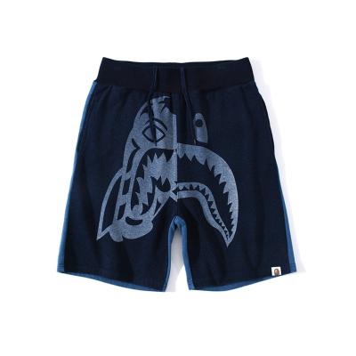 China 2020 Hot Sale Anti-wrinkle BAPE Monkey Man Printing Tiger And Shark Head Double Color Shorts Men's Shorts With Asian Size for sale