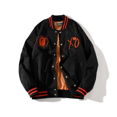 China Cheap Factory Price Bape Men Jacket Street Fashion Edge Seal Style Bomber Jacket Viable Red Bape Jackets With Asian Size for sale