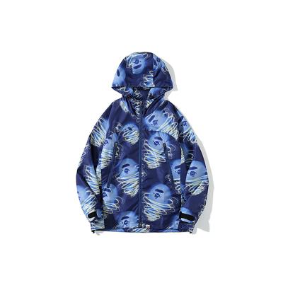 China 2021 New Factory Price Viable Fashion BAPE Storm Windproof Jacket Windproof Coat For Men And Women Asian Size for sale