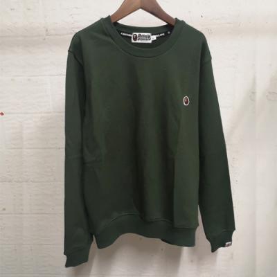 China Factory Price Fashion BAPE Embroidery Wool Circle Solid Color Cotton Crewneck Anti-Shrink Classic Sweatshirt for sale