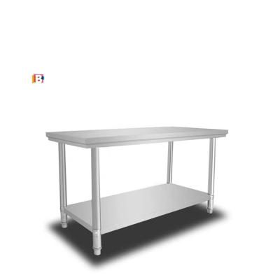 China Convenient Custom Commercial Kitchen Equipment Work Table With Backsplash for sale