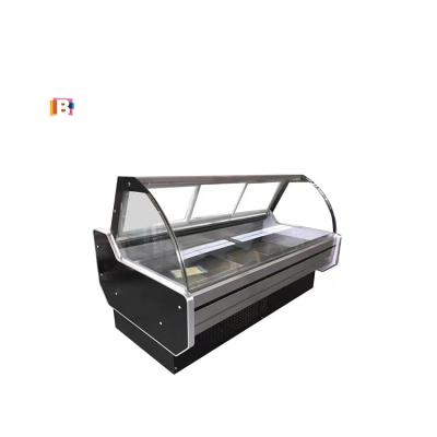 China Single-temperature Supermarket Refrigeration Equipment Deli Meat Open Display Chiller Refrigerator for sale