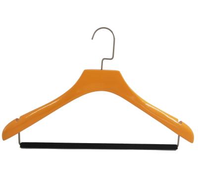 China Eco-friendly Material Custom Wooden Hangers 360 Degree Swivel Hook Suit Hangers for sale