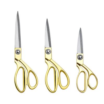 China Universal Cut Stocked Low MOQ Professional K38 Stainless Steel Tailor Scissors 8 Inch Fabric Leather Lace Sewing Scissors for sale