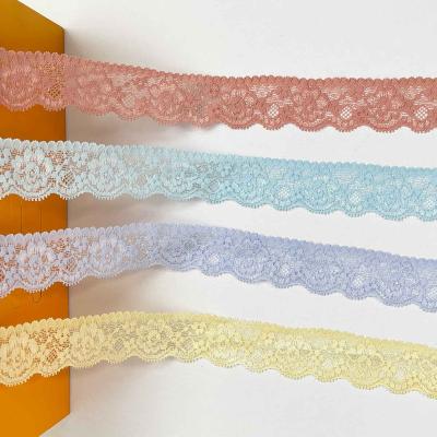 China Other Factory Price 3.5cm Soft Hand Feel Lingerie Bra Top Wear French Elastic Lace for sale