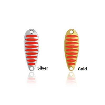 China Outdoor Activities Fishing ZURI-BERLBrand Fishing Hard Carp Lure Spoon10g 15g 20g Gold Metal Lure Spinnerbait/Silver Bait Spoon for sale