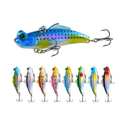 China Outdoor Activities Fishing Wobbler ZURI-BERL 1PCS 6.5CM12.5G VIB Crankbait with Hard Lure Mini Ring Beads Lure Ice Wobblers Sinking Fishing Crankbaits for sale