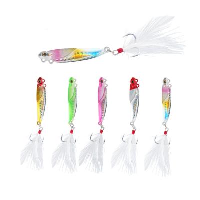 China Outdoor Activities Fishing ZURI-BERL Metal Jig Fishing Lure Weighs 10g15g20g Fishing Hard Bait Bass Sinking Spinner Tackle Trout Saltwater for sale