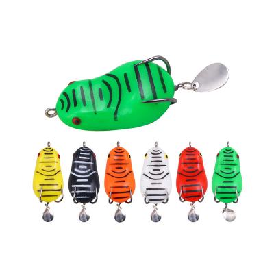 China Outdoor Activities Fishing New Topwater Frog 6cm 12g Silicone Bait Duckling Fishing Lure ZURI-BERL Fishing Good Frog Lure Savage Gear 3D Hollow Duckling for sale