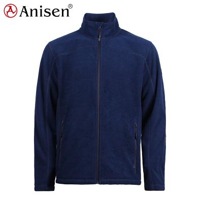 China Wholesale Anti-pilling Breathable Fleece Jacket, Outdoor Fleece Custom Blend Cationic Winter Jacket for sale