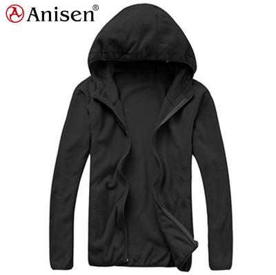 China Sustainable Winter Jacket Customized Logo High Quality Solid Mens Fleece Jackets Coated Hood for sale