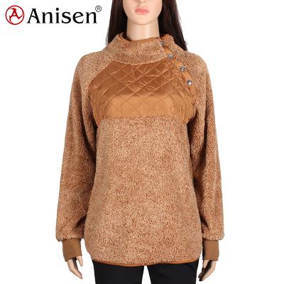 China 2021 Women's Winter Sweater Anti-Shrink Custom Warm Fleece Women's Long Soft Sweater for sale