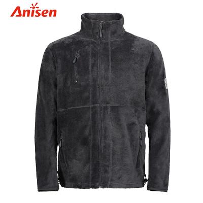 China Comfortable eco-friendly high quality viable your brand fleece jacket men, custom label fleece outdoor jacket for sale