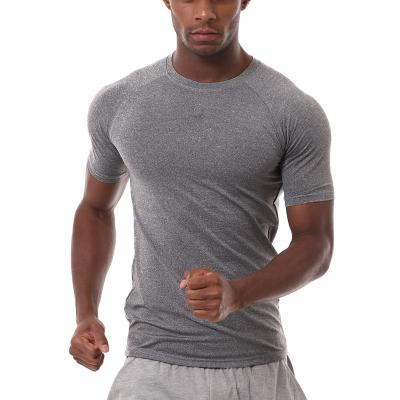 China Anti-Wrinkle Product Hot Gym Tracksuit Jogging Breathable Sports Short Sleeves Men's T-Shirt for sale